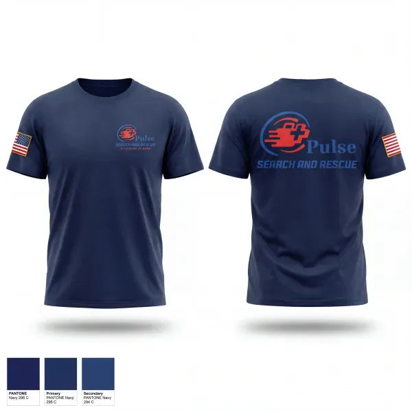 Old School Cotton Feel Shirt, Pulse, EMS/EMT, Teamtime, Team time, sublimation, custom sports apparel, team uniforms, spirit wear, spiritwear, sports uniforms, custom shirts, team store, custom team store, fundraiser sports, apparel fundraiser