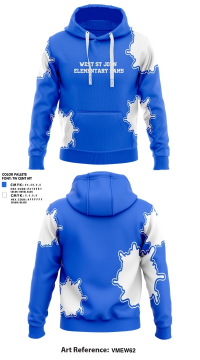 West St John Elementary Rams 70524976 Hoodie - 1