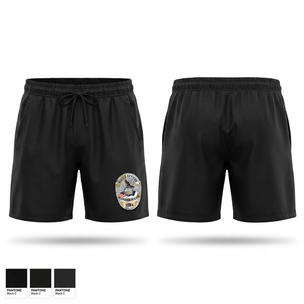 Athletic Shorts With Pockets, Eldridge Police Department, Police, Teamtime, Team time, sublimation, custom sports apparel, team uniforms, spirit wear, spiritwear, sports uniforms, custom shirts, team store, custom team store, fundraiser sports, apparel fundraiser