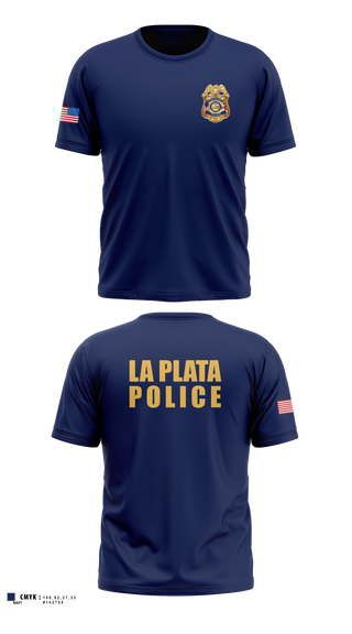 Short Sleeve Performance Shirt, La Plata Police Department, Police, Teamtime, Team time, sublimation, custom sports apparel, team uniforms, spirit wear, spiritwear, sports uniforms, custom shirts, team store, custom team store, fundraiser sports, apparel fundraiser