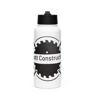 Alcott Construction 21512645 Stainless Steel Water Bottle with a Straw Lid