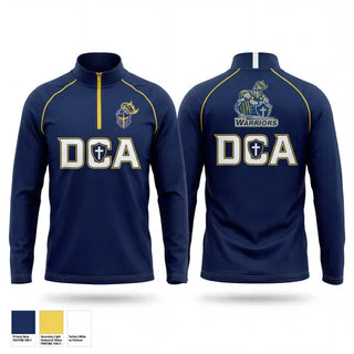 Quarter Zip Jacket, Danville Christian Academy, Track & Field, Teamtime, Team time, sublimation, custom sports apparel, team uniforms, spirit wear, spiritwear, sports uniforms, custom shirts, team store, custom team store, fundraiser sports, apparel fundraiser