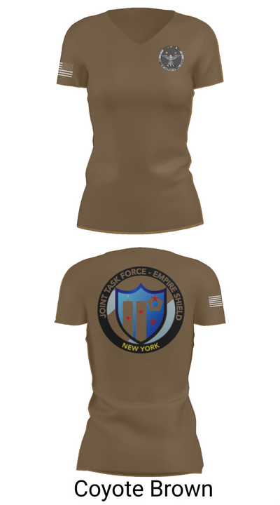 Empire Shield 55309302 Women's Short Sleeve V-neck Shirt - 8