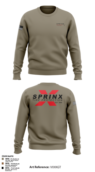 Crew Neck Sweatshirt, SPRINX FIRE PROTECTION, , Teamtime, Team time, sublimation, custom sports apparel, team uniforms, spirit wear, spiritwear, sports uniforms, custom shirts, team store, custom team store, fundraiser sports, apparel fundraiser