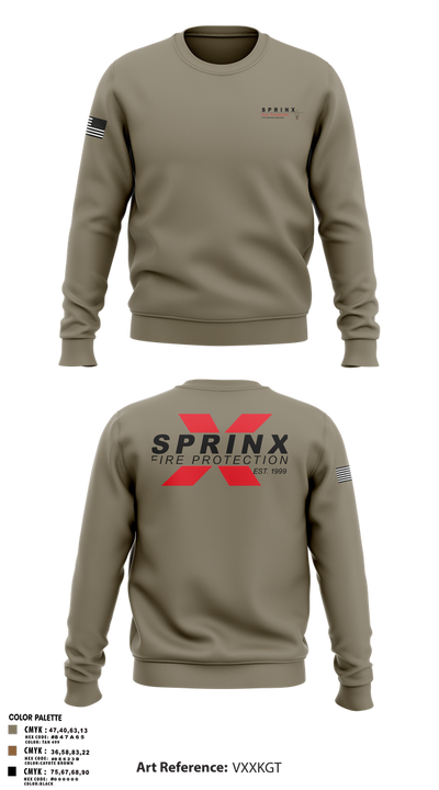 SPRINX FIRE PROTECTION 22334846 Crew Neck Sweatshirt - 105