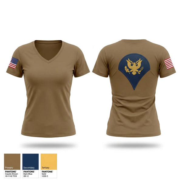 Womens Short Sleeve Vneck Shirt, 101st DIVARTY, Army, Teamtime, Team time, sublimation, custom sports apparel, team uniforms, spirit wear, spiritwear, sports uniforms, custom shirts, team store, custom team store, fundraiser sports, apparel fundraiser