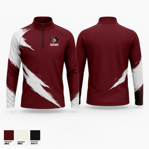 Quarter Zip Jacket, Pulaski County Cross Country, Cross Country, Teamtime, Team time, sublimation, custom sports apparel, team uniforms, spirit wear, spiritwear, sports uniforms, custom shirts, team store, custom team store, fundraiser sports, apparel fundraiser