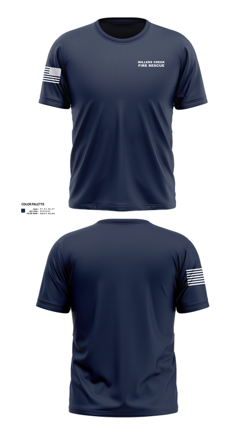 Old School Cotton Feel Shirt, Millers Creek Fire Rescue, Fire Department, Teamtime, Team time, sublimation, custom sports apparel, team uniforms, spirit wear, spiritwear, sports uniforms, custom shirts, team store, custom team store, fundraiser sports, apparel fundraiser