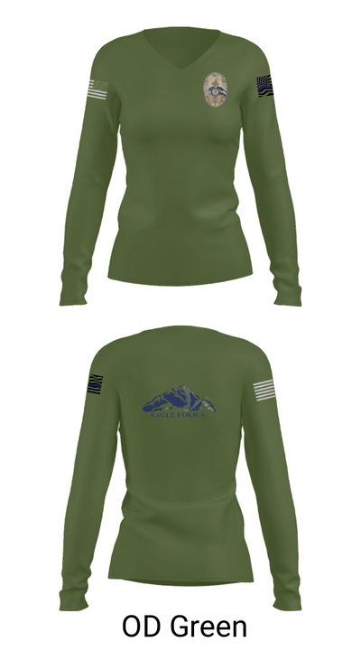 Eagle Police Department 40454733 Women's Long Sleeve V-neck Shirt - 54