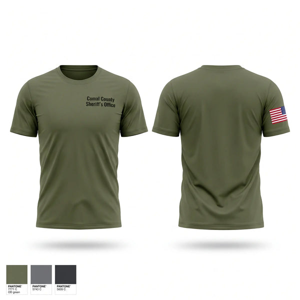 Short Sleeve Performance Shirt, Comal County Sheriff’s Office, Police, Teamtime, Team time, sublimation, custom sports apparel, team uniforms, spirit wear, spiritwear, sports uniforms, custom shirts, team store, custom team store, fundraiser sports, apparel fundraiser
