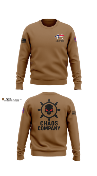 Crew Neck Sweatshirt, C. Co. 1-120 3rd PLT, Army, Teamtime, Team time, sublimation, custom sports apparel, team uniforms, spirit wear, spiritwear, sports uniforms, custom shirts, team store, custom team store, fundraiser sports, apparel fundraiser