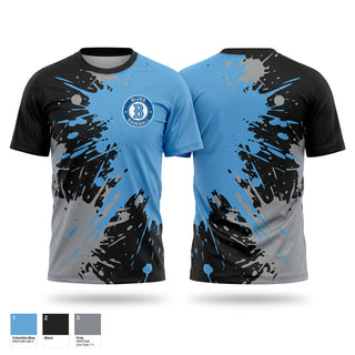 Soft Poly Tee Cotton Like Feel, Blues, Baseball, Teamtime, Team time, sublimation, custom sports apparel, team uniforms, spirit wear, spiritwear, sports uniforms, custom shirts, team store, custom team store, fundraiser sports, apparel fundraiser