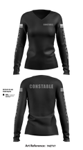 8255 Women's Long Sleeve V-neck Shirt - 1