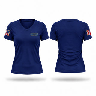 Womens Short Sleeve Vneck Shirt, Amphibious Battle Group, Navy, Teamtime, Team time, sublimation, custom sports apparel, team uniforms, spirit wear, spiritwear, sports uniforms, custom shirts, team store, custom team store, fundraiser sports, apparel fundraiser
