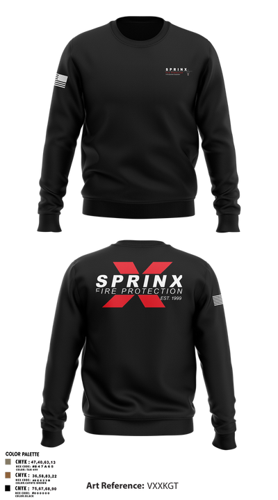 SPRINX FIRE PROTECTION 22334846 Crew Neck Sweatshirt - 107