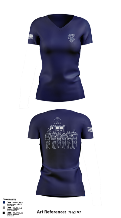 Team 3 37377500 Women's Short Sleeve V-neck Shirt - 1