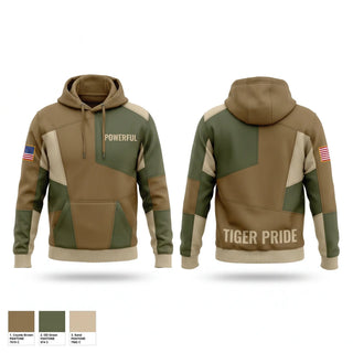 Hoodie, tiger battalion, Army, Teamtime, Team time, sublimation, custom sports apparel, team uniforms, spirit wear, spiritwear, sports uniforms, custom shirts, team store, custom team store, fundraiser sports, apparel fundraiser