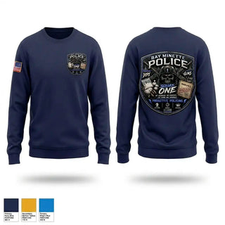 Crew Neck Sweatshirt, BMPD 1ST SQAUD, Police, Teamtime, Team time, sublimation, custom sports apparel, team uniforms, spirit wear, spiritwear, sports uniforms, custom shirts, team store, custom team store, fundraiser sports, apparel fundraiser