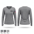 Bowers Emergency Services Women's Long Sleeve V-neck Shirt - 1
