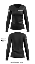 160th SOAR(A) 63406705 Women's Long Sleeve V-neck Shirt - 101