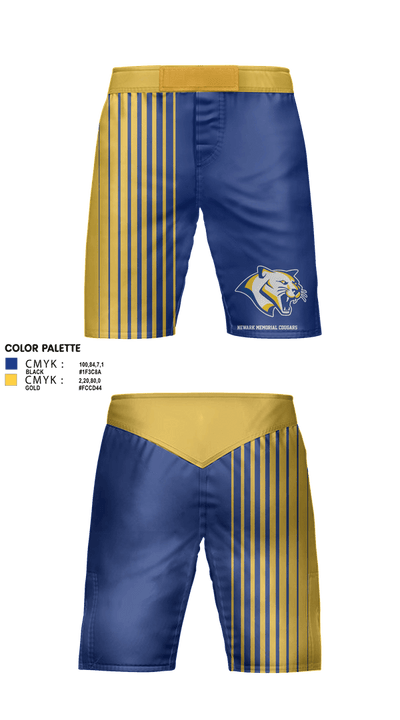 Newark Memorial Cougars 24679199 Fight Shorts - 2