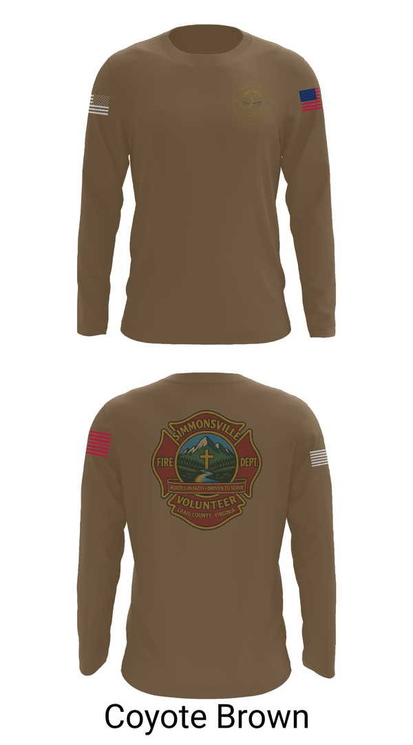 Long Sleeve Performance Shirt, Simmonsville VFD, , Teamtime, Team time, sublimation, custom sports apparel, team uniforms, spirit wear, spiritwear, sports uniforms, custom shirts, team store, custom team store, fundraiser sports, apparel fundraiser