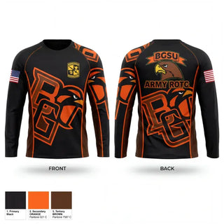 Long Sleeve Performance Shirt, BGSU Fighting Falcon Battalion, Army, Teamtime, Team time, sublimation, custom sports apparel, team uniforms, spirit wear, spiritwear, sports uniforms, custom shirts, team store, custom team store, fundraiser sports, apparel fundraiser