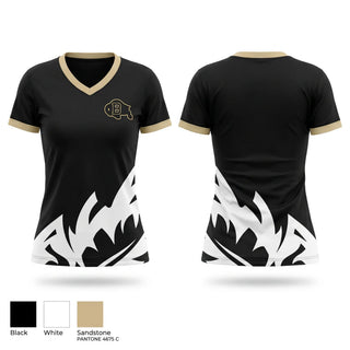 Womens Short Sleeve Vneck Shirt, Buffalo Bison, Men's Soccer, Teamtime, Team time, sublimation, custom sports apparel, team uniforms, spirit wear, spiritwear, sports uniforms, custom shirts, team store, custom team store, fundraiser sports, apparel fundraiser