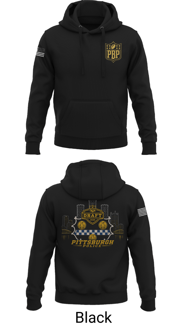 Hoodie, Pittsburgh Police NFL Draft 2026, Police, Teamtime, Team time, sublimation, custom sports apparel, team uniforms, spirit wear, spiritwear, sports uniforms, custom shirts, team store, custom team store, fundraiser sports, apparel fundraiser