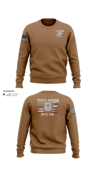 Crew Neck Sweatshirt, Kilo co. 3rd Btn 9th Marines, Marines, Teamtime, Team time, sublimation, custom sports apparel, team uniforms, spirit wear, spiritwear, sports uniforms, custom shirts, team store, custom team store, fundraiser sports, apparel fundraiser