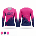 Carolina Misfits 61387241 Women's Long Sleeve V-neck Shirt - 1