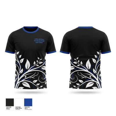 Little Rollers Youth Football and Cheer 50733796 Short Sleeve Performance Shirt - 2