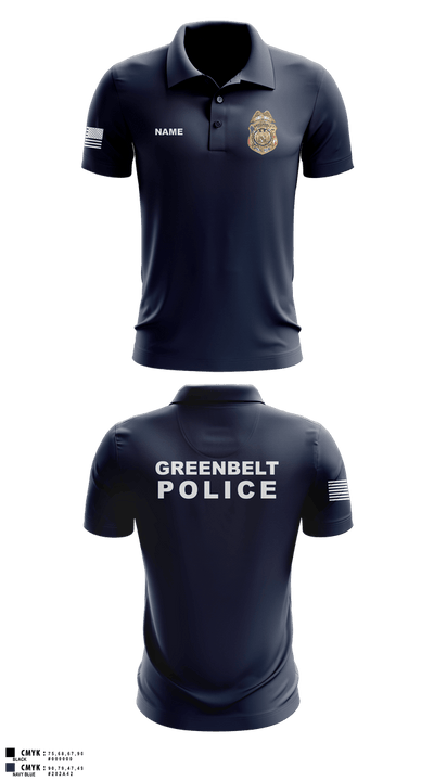 Greenbelt Police Department 4666153 Short Sleeve Performance Polo - 1