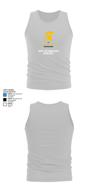 South Jefferson Girl's Basketball 92537308 Tank Top - 13