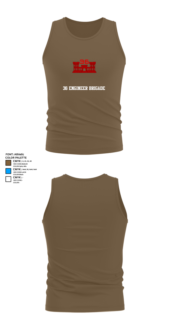 Tank Top, 36 Engineer Brigade, Army, Teamtime, Team time, sublimation, custom sports apparel, team uniforms, spirit wear, spiritwear, sports uniforms, custom shirts, team store, custom team store, fundraiser sports, apparel fundraiser