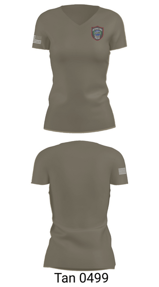 Womens Short Sleeve Vneck Shirt, Defiance Police Department, Police, Teamtime, Team time, sublimation, custom sports apparel, team uniforms, spirit wear, spiritwear, sports uniforms, custom shirts, team store, custom team store, fundraiser sports, apparel fundraiser