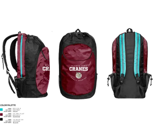 Gear Bag, Gladys Jung Cranes Cross Country, Cross Country, Teamtime, Team time, sublimation, custom sports apparel, team uniforms, spirit wear, spiritwear, sports uniforms, custom shirts, team store, custom team store, fundraiser sports, apparel fundraiser