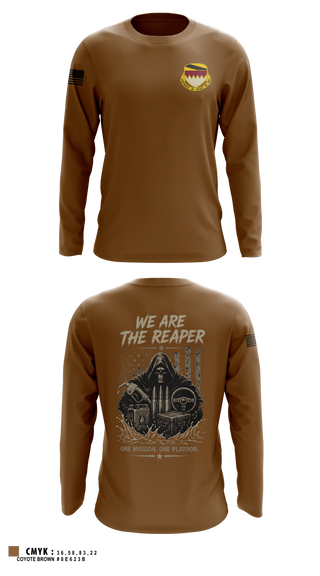 Long Sleeve Performance Shirt, A Co, 115th BSB, 1CD, Army, Teamtime, Team time, sublimation, custom sports apparel, team uniforms, spirit wear, spiritwear, sports uniforms, custom shirts, team store, custom team store, fundraiser sports, apparel fundraiser