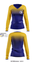 Lakeview Leadership Academy Cheer Women's Long Sleeve V-neck Shirt - 2
