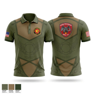 Short Sleeve Performance Polo, MWSS - 473 (DET -), Marines, Teamtime, Team time, sublimation, custom sports apparel, team uniforms, spirit wear, spiritwear, sports uniforms, custom shirts, team store, custom team store, fundraiser sports, apparel fundraiser