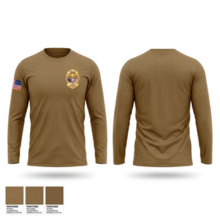 Long Sleeve Performance Shirt, Haskell Police Department, Police, Teamtime, Team time, sublimation, custom sports apparel, team uniforms, spirit wear, spiritwear, sports uniforms, custom shirts, team store, custom team store, fundraiser sports, apparel fundraiser