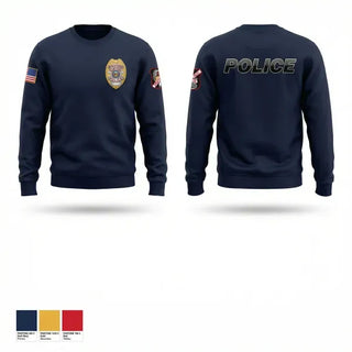 Crew Neck Sweatshirt, Strafford Police Department, Police, Teamtime, Team time, sublimation, custom sports apparel, team uniforms, spirit wear, spiritwear, sports uniforms, custom shirts, team store, custom team store, fundraiser sports, apparel fundraiser