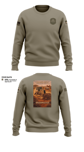 Crew Neck Sweatshirt, 180th ESC Kismayo, Army, Teamtime, Team time, sublimation, custom sports apparel, team uniforms, spirit wear, spiritwear, sports uniforms, custom shirts, team store, custom team store, fundraiser sports, apparel fundraiser