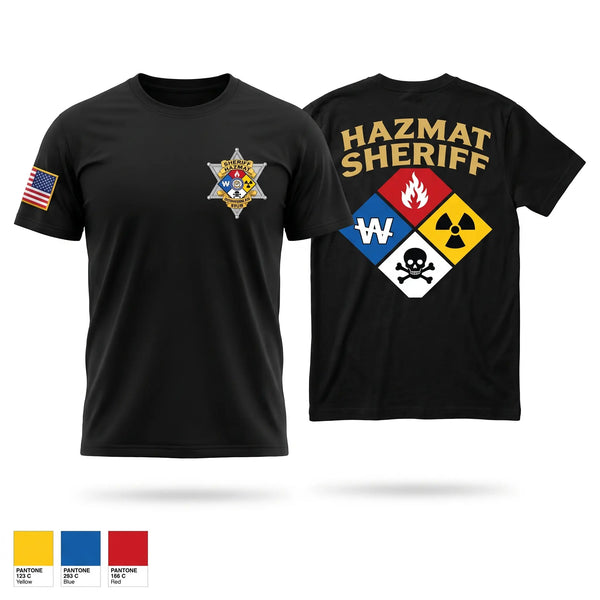 Old School Cotton Feel Shirt, Arapahoe County Sheriff HazMat, Police, Teamtime, Team time, sublimation, custom sports apparel, team uniforms, spirit wear, spiritwear, sports uniforms, custom shirts, team store, custom team store, fundraiser sports, apparel fundraiser