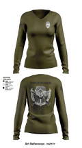 JSO mobile field force 94220507 Women's Long Sleeve V-neck Shirt - 101