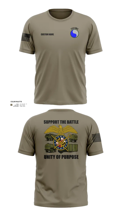 729 Quarter Master Unit 34151644 Short Sleeve Performance Shirt - 21