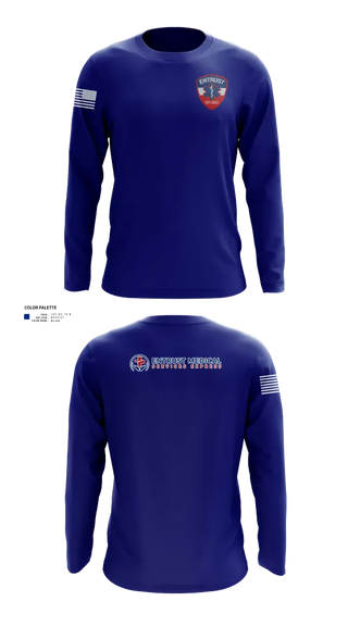 Long Sleeve Performance Shirt, Entrust Medical Services Express, EMS/EMT, Teamtime, Team time, sublimation, custom sports apparel, team uniforms, spirit wear, spiritwear, sports uniforms, custom shirts, team store, custom team store, fundraiser sports, apparel fundraiser