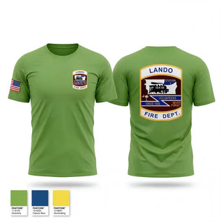Short Sleeve Performance Shirt, Lando Fire Department, Fire Department, Teamtime, Team time, sublimation, custom sports apparel, team uniforms, spirit wear, spiritwear, sports uniforms, custom shirts, team store, custom team store, fundraiser sports, apparel fundraiser