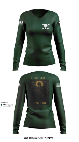 Womens Long Sleeve Vneck Shirt, Charlie Co., , Teamtime, Team time, sublimation, custom sports apparel, team uniforms, spirit wear, spiritwear, sports uniforms, custom shirts, team store, custom team store, fundraiser sports, apparel fundraiser