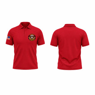 Short Sleeve Performance Polo, Quanah volunteer fire department, Fire Department, Teamtime, Team time, sublimation, custom sports apparel, team uniforms, spirit wear, spiritwear, sports uniforms, custom shirts, team store, custom team store, fundraiser sports, apparel fundraiser